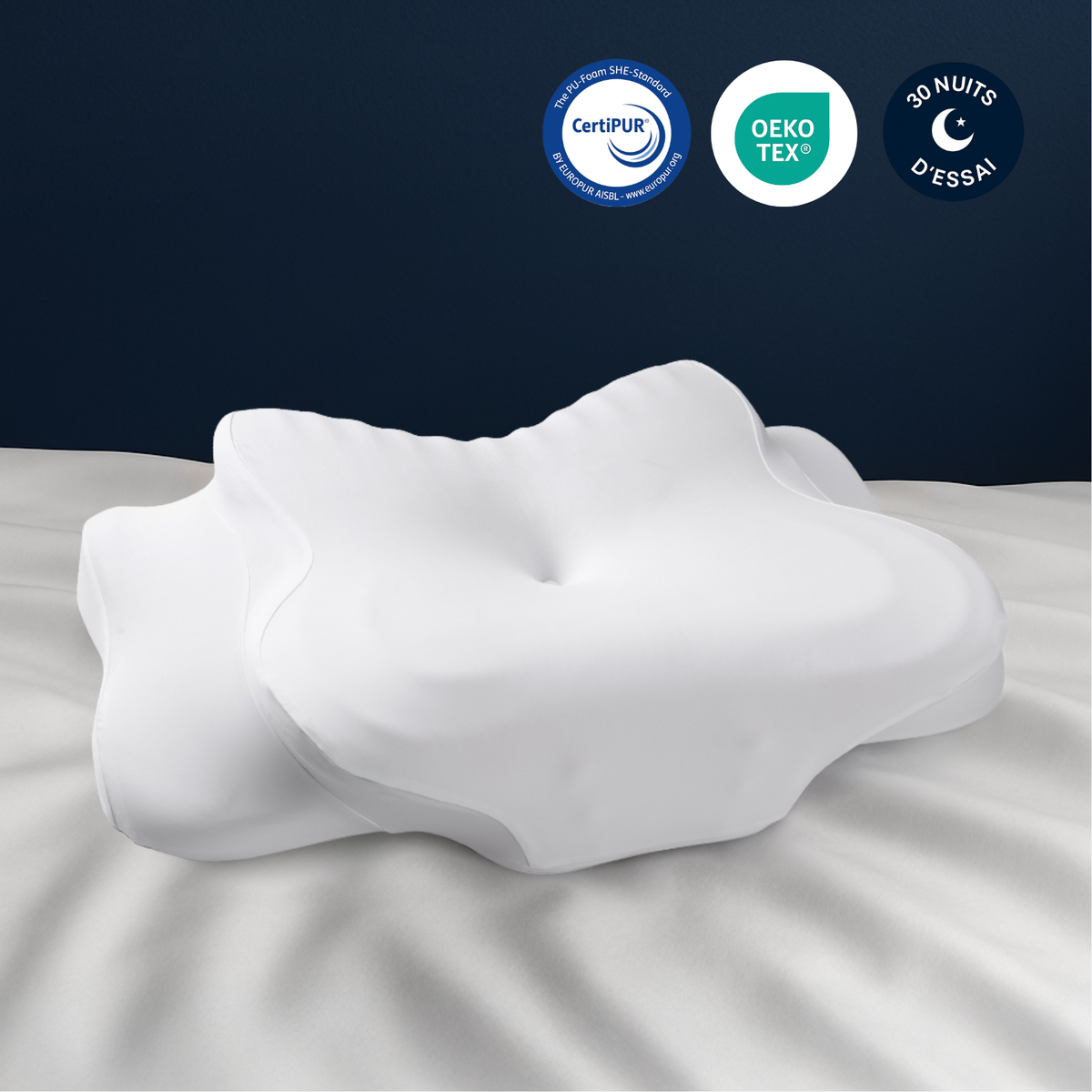 Oreiller Cervical Ergonomique Kumo Original™ | Mémoire de Forme