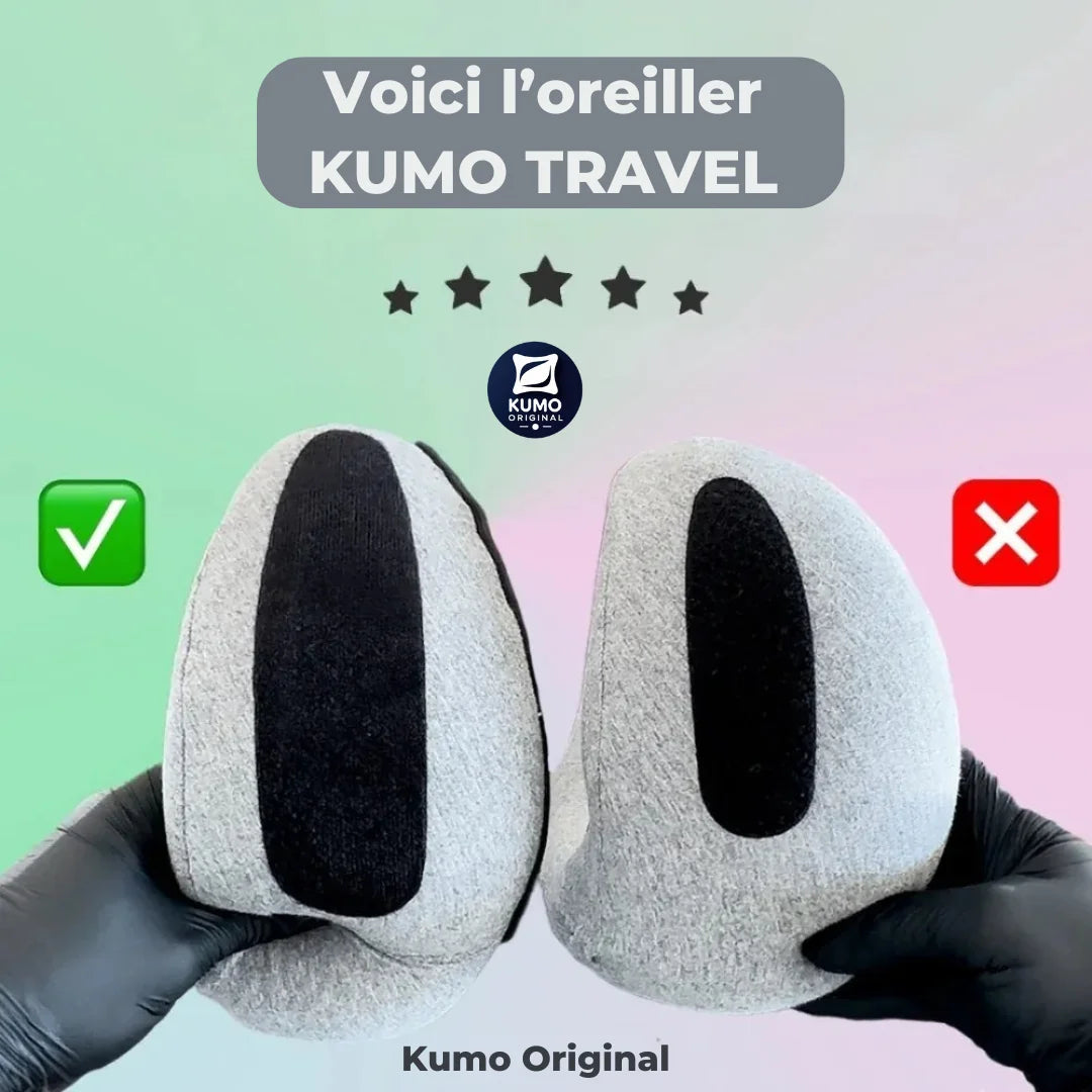 Coussin de voyage cervical ergonomique | Kumo Travel™