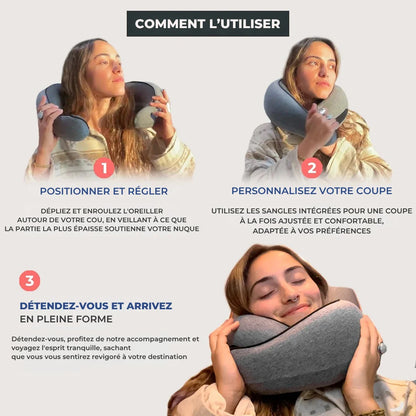 Coussin de voyage cervical ergonomique | Kumo Travel™