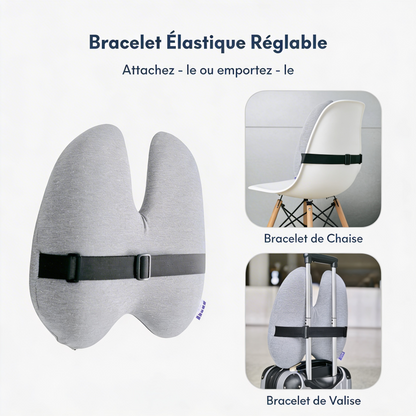 Coussin Lombaire Ergonomique Mémoire de Forme Mal de Dos Bureau | Kumo Back™